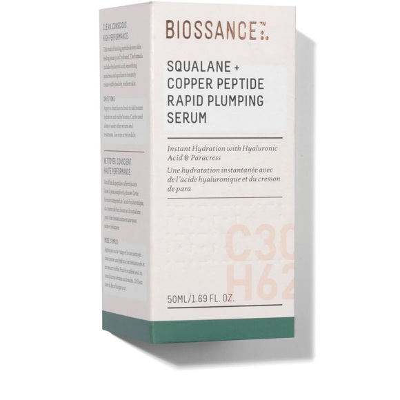 Biossance Other - Biossance Squalane + Copper Peptide Rapid Plumping Serum 50ML